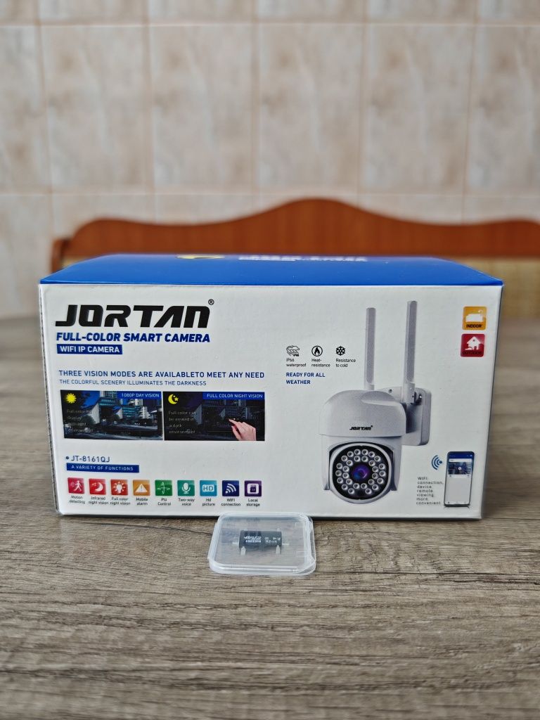 Cameră supraveghere exterior WI FI Jortan / Card 32GB