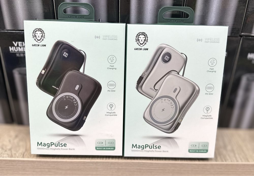 Green Lion MagPulse 10000mAh MagSafe Power Bank 30w