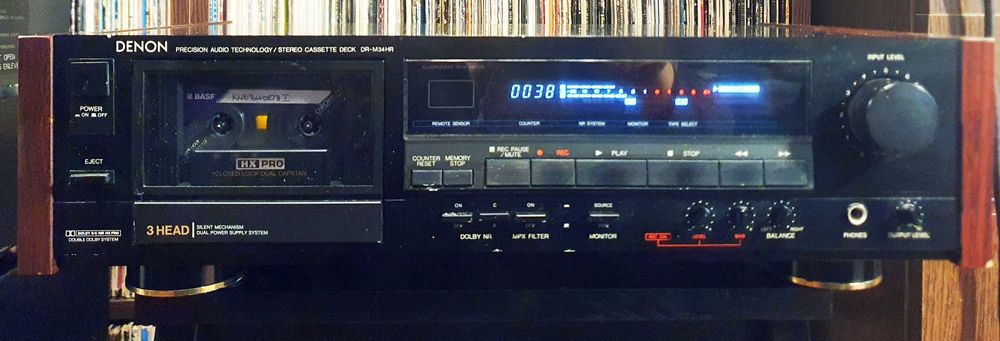 Deck Denon DR-M34HR 3 capete, 3 motoare, dublu cabestan