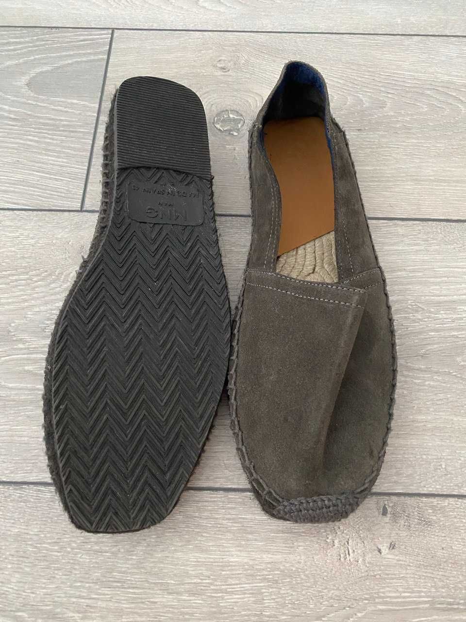 Espadrile Mocasini Piele Mango Man