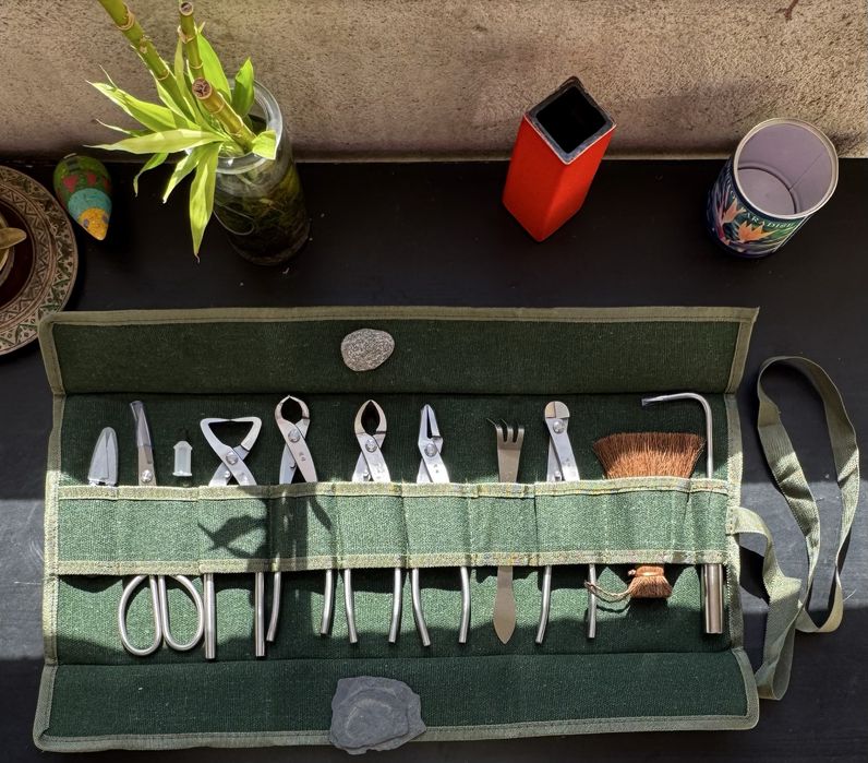 set kit unelte - foarfece si clesti bonsai, plante, copaci