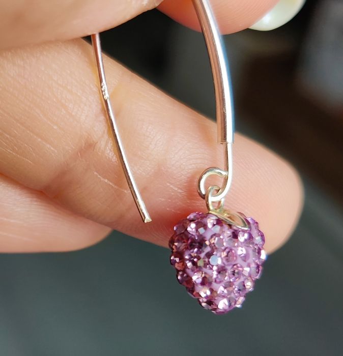 Cercei argint cu cristale Swarovski Elements