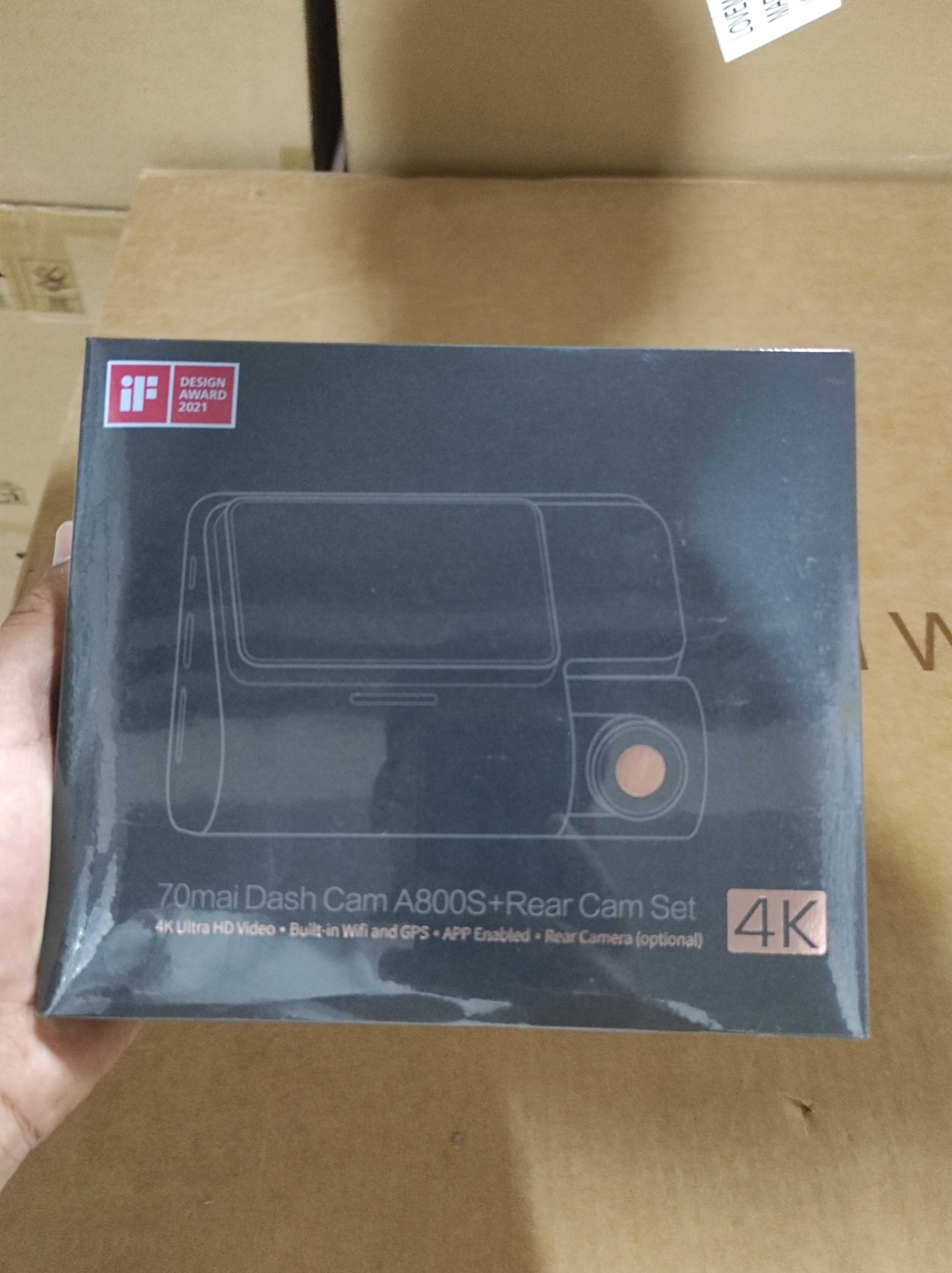 Видеорегистратор 70mai A800S 4K + Задняя Камера (EU, черный)