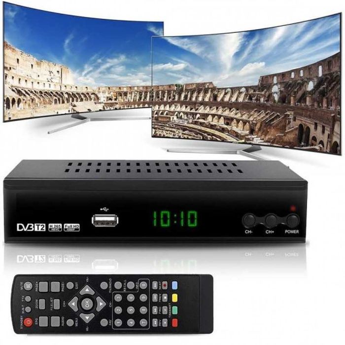 DVB тунер, приемник цифрова телевизия DVB, Цифров TV box,антена HDTV