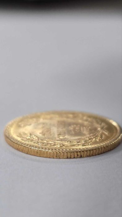 7.21 гр. Златна Монета 100 Турски Куруша Османска Империя 1923/45