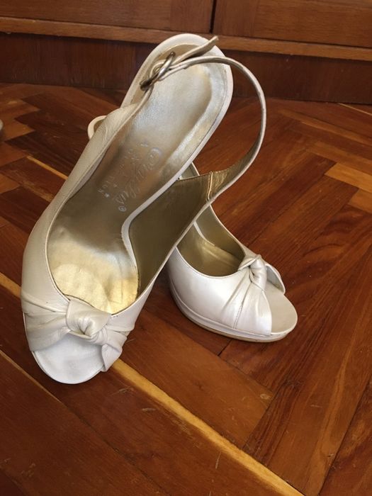 Sandale mireasa cu toc inalt