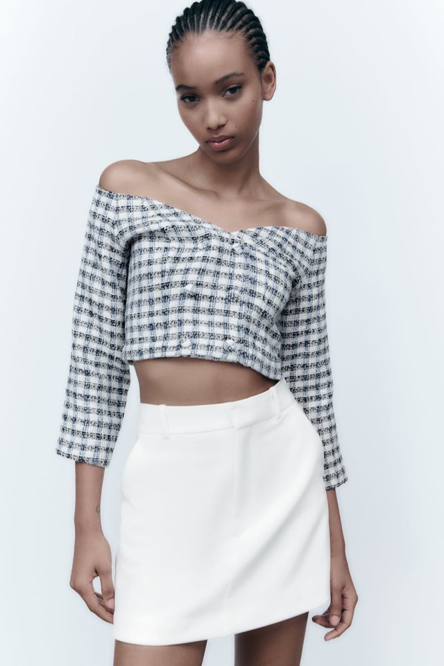 Bluza zara crop top noua cu eticheta XS