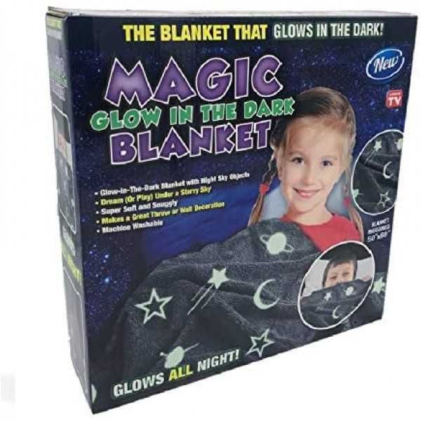 Ново Детско Одеяло Magic Blanket Светещо в тъмното