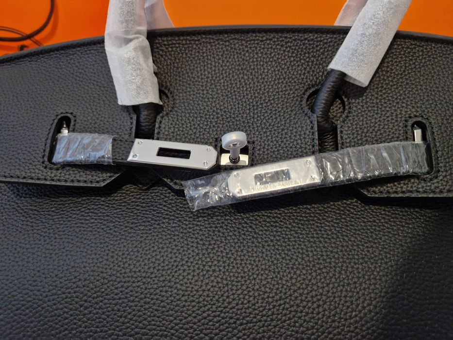 Hermes Birkin 30 Black Silver Hardware
