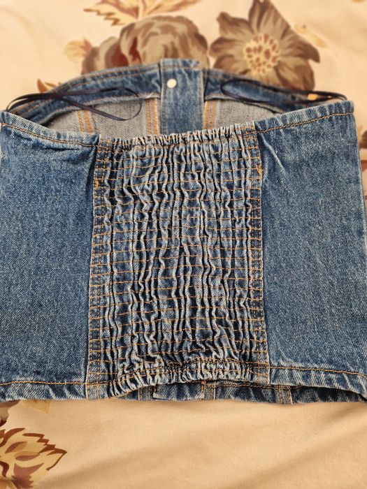 Top tip corset din denim