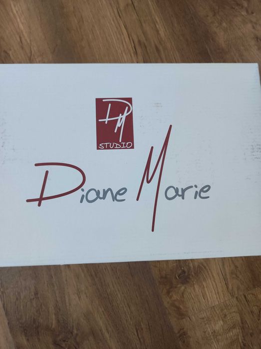 Sandale negre cu toc - Diane Marie