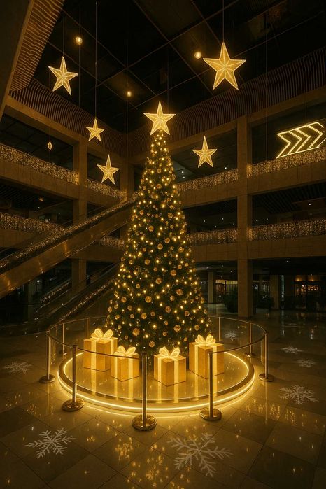 Новогоднее оформление, Ёлки/Гирлянды/Ветки/Фигурки/Дед морозы