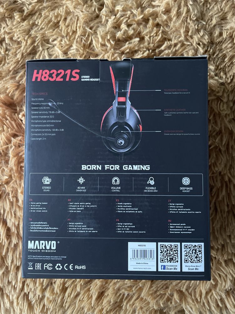 Marvo H8321S Stereo Gaming Headset