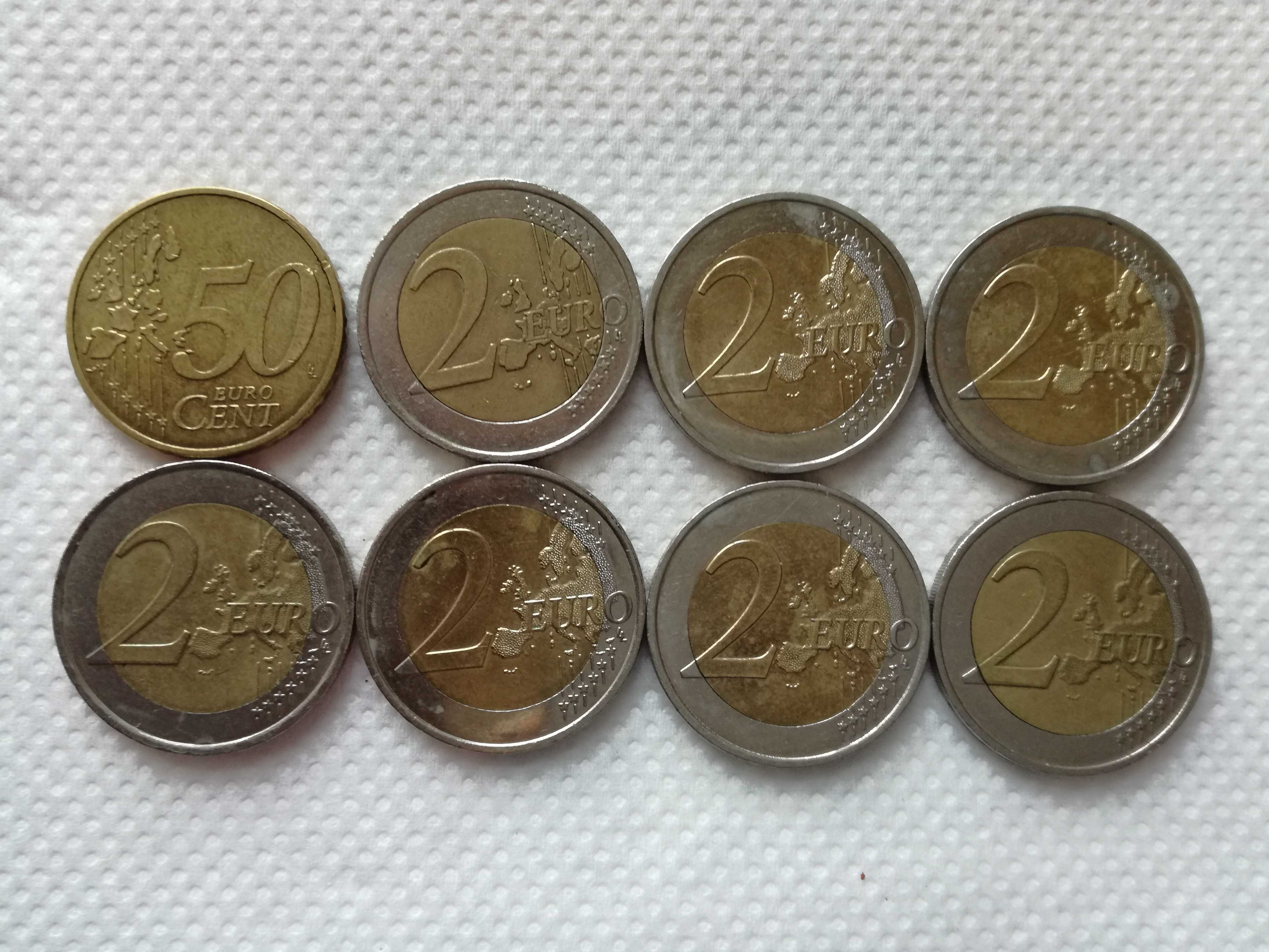 Vand Monede rare cu eroare de colectie  rare de 1 și  2 euro Franța