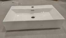 Lavoar pe blat Fluminia Pluto 60 cm Alb