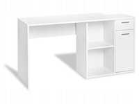 Livarno Home Голямо бюро с шкаф бяло 150 см