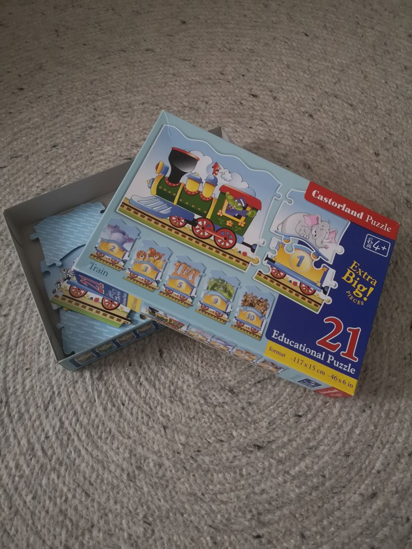 Jucarii/puzzle Castorland educativ/trenul pt copii 4 ani +