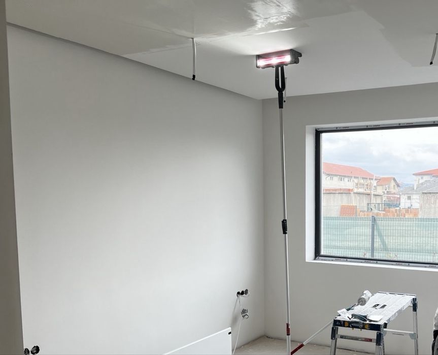 Шпакловка, Гипсокартон, Боядисване