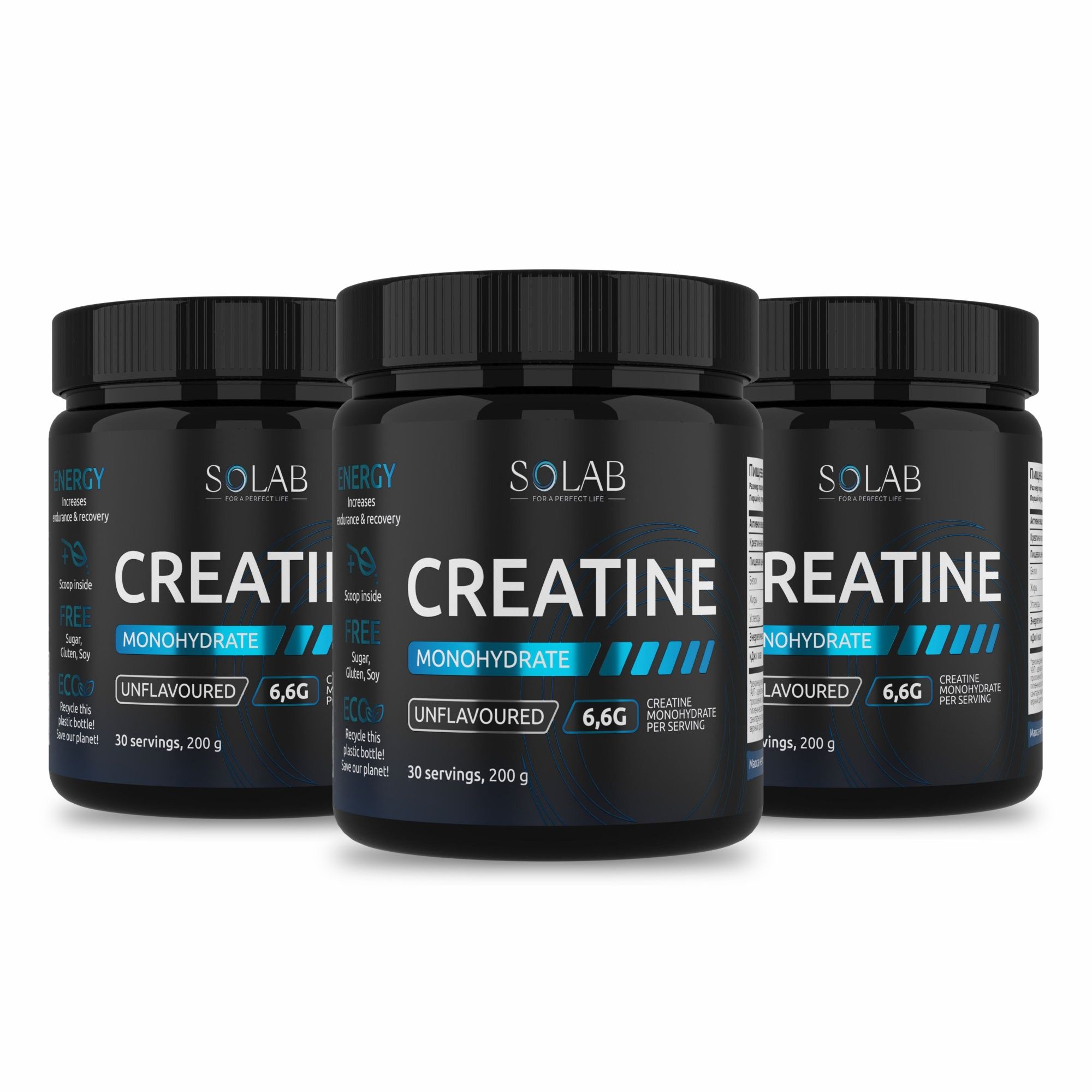 Креатин/Creatin Solab Monohydrate 200 gr/6.6gr