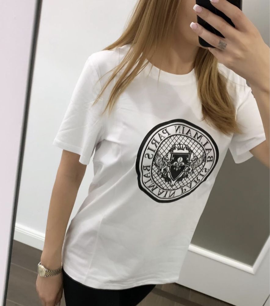 Tricou Balmain, brand Luxury, impecabil, nou, ambalaj brand