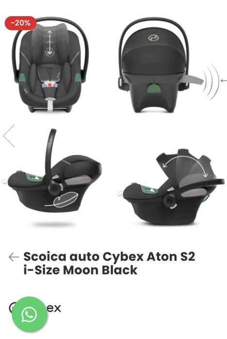 Scoica Cybex Aton S2
