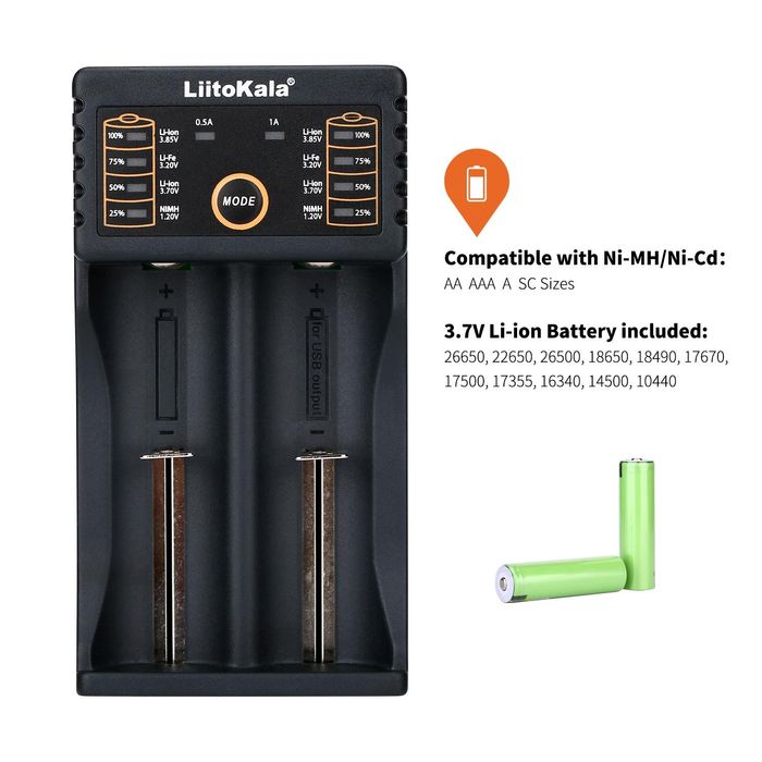 Зарядно устройство Liitokala Lii-202