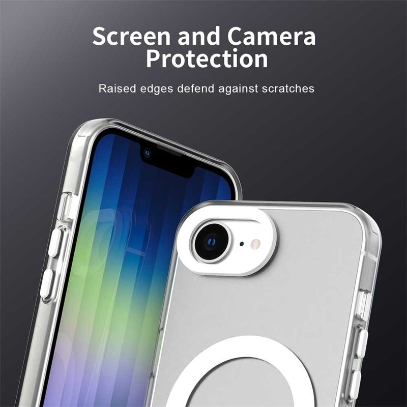iPhone 16E силиконов кейс удароустойчив с MagSafe зареждане 5цвята