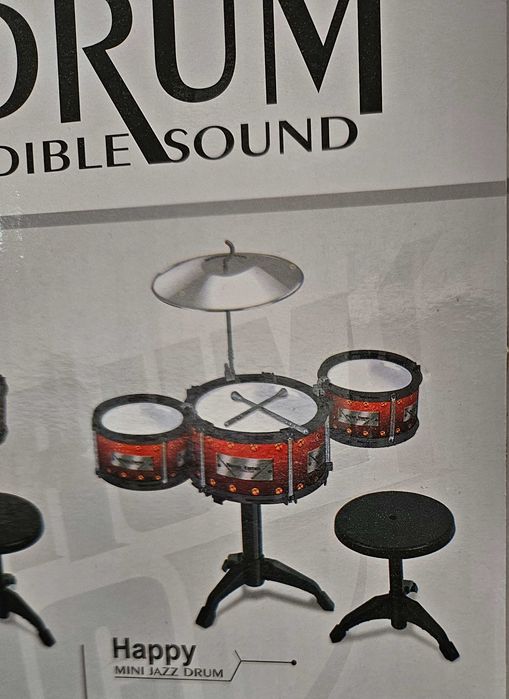 ПРОМО! Детско барабанче с палки РАЗЛИЧНИ РАЗМЕРИ Детски барабан