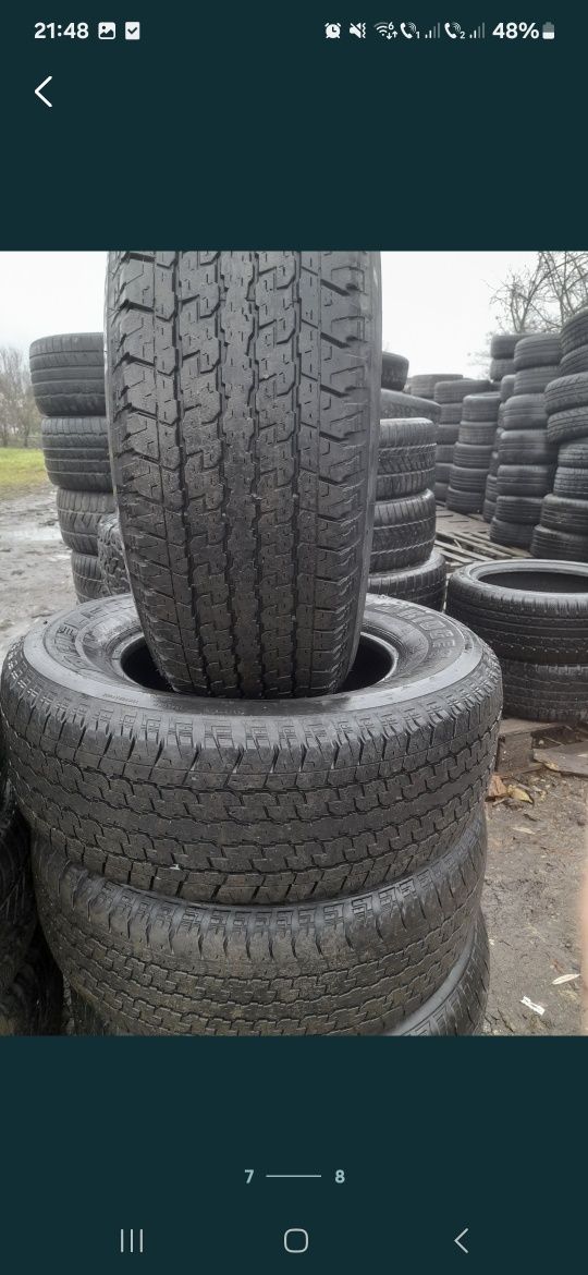 Vând 2 sau 4 anvelope 265 65 17 brigestone de iarna bune  preț 150 lei