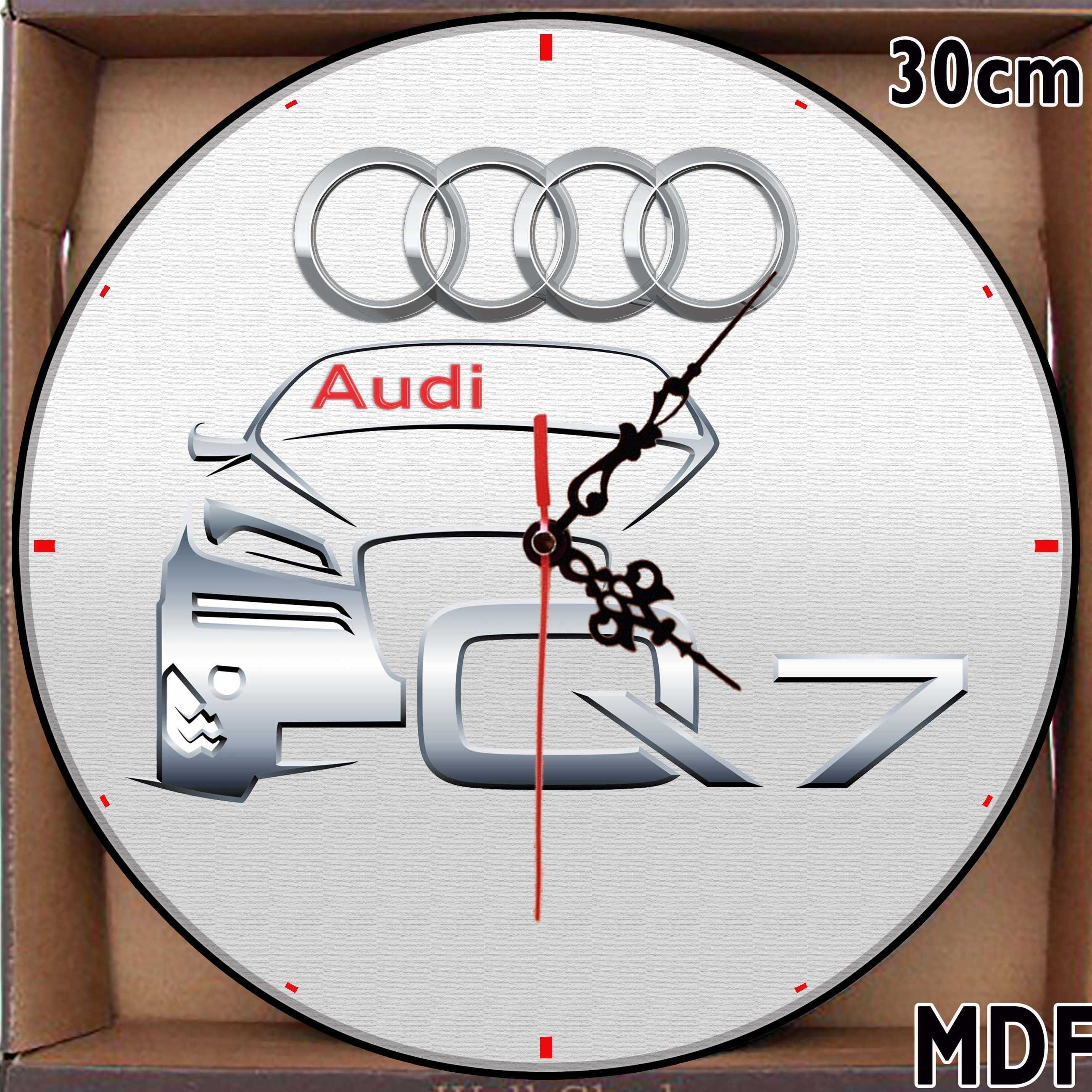 30см МДФ стенен часовник за любителите на автомобилите