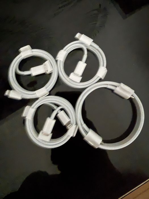 Cablu date original APPLE, USB-C - Lightning, 1m, alb