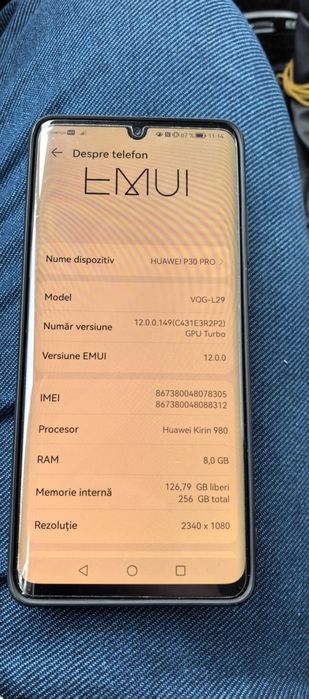 Huawei P30 Pro Black 8GB Ram cu 256GB Rom