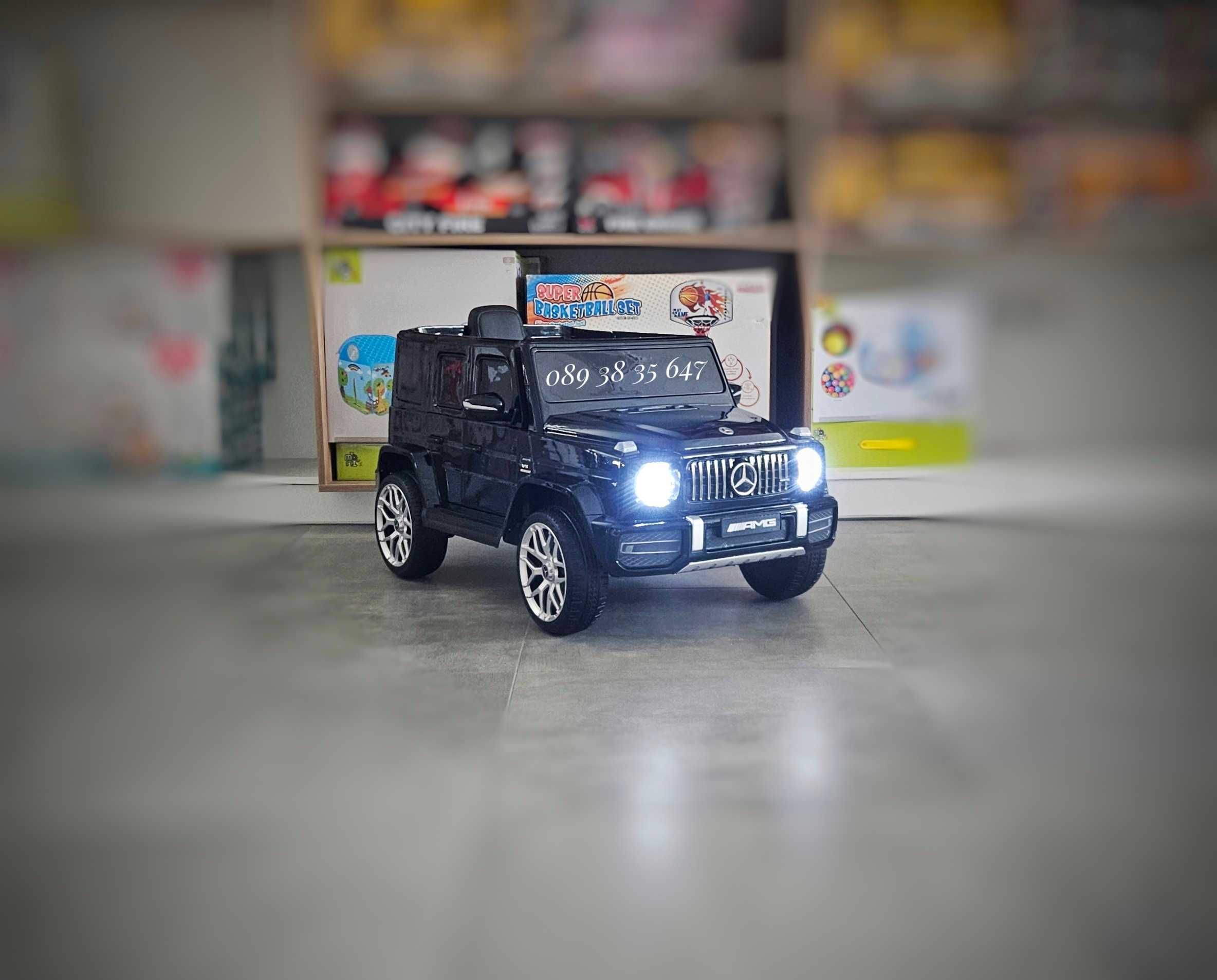 ХИТ!НОВО!Акумулаторен джип Mercedes G63 AMG с 12V,EVA гуми,металик,USB