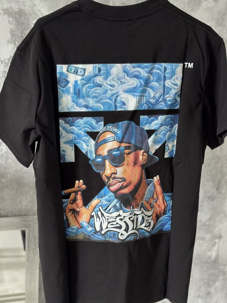 Tricou OFF White Premium tupac 2pac