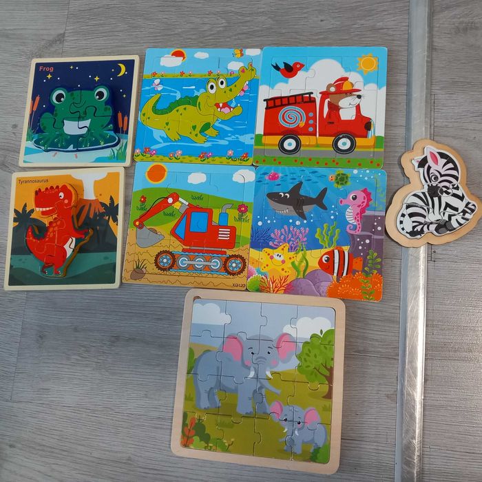 Jucari de lemn, puzzle-uri