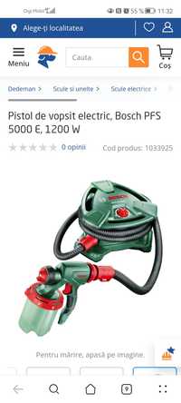 Vind pistol de vopsit electric Bosch PFS 5000 E, 1200W