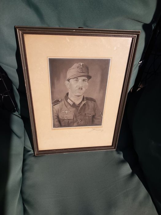 Tablou Poza Înrămata Semnata Personaj Nazist