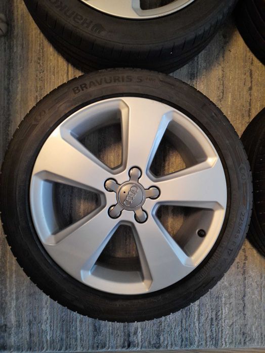 Jante Audi Originale 17 5x112 cu anvelope de vara 225 45 R17