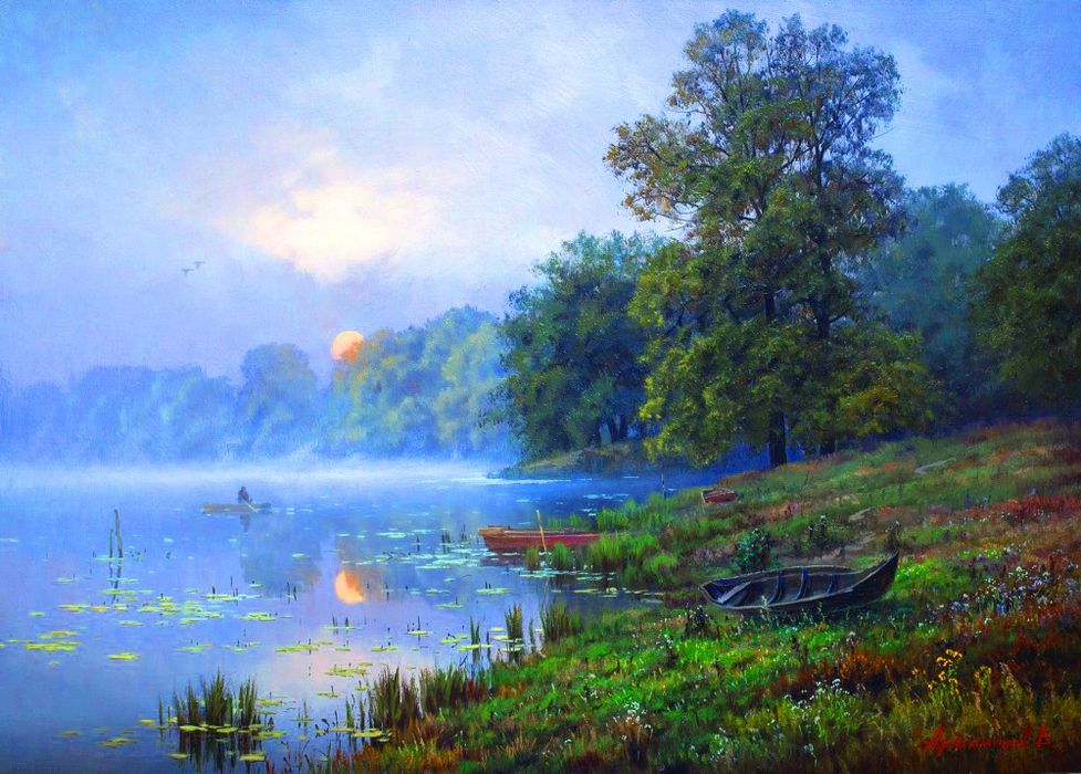 Пейзажи ручной работы разной сложности, в течении недели, с доставкой