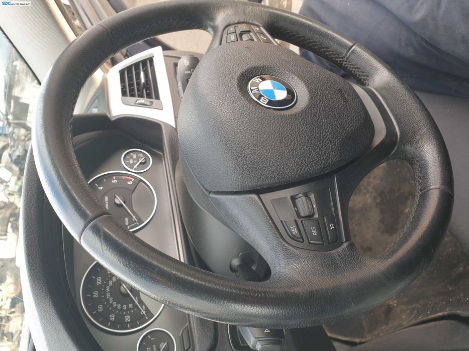 Volan 3 Spite Piele cu Comenzi fara airbag BMW Seria 3 F30 NFL Non Facelift 2011 - 2014 [K2174]