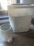 Sterilizator, incalzitor biberoane, uscator biberoane, 2 bib sticla