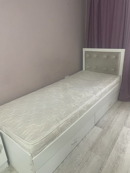 Односпальная Кровать, ортопедический матрас