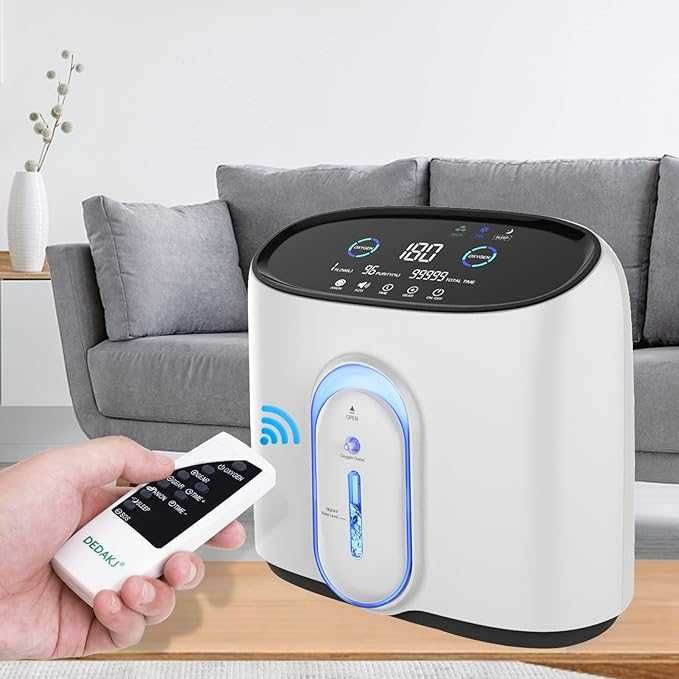 Concentrator de oxigen DEDAKKJ, 90%±3%  1-8 L / min reglabil