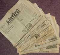 Colectie 60 ziare Adevarul aparute intre lunile Mai-Septembrie 1990