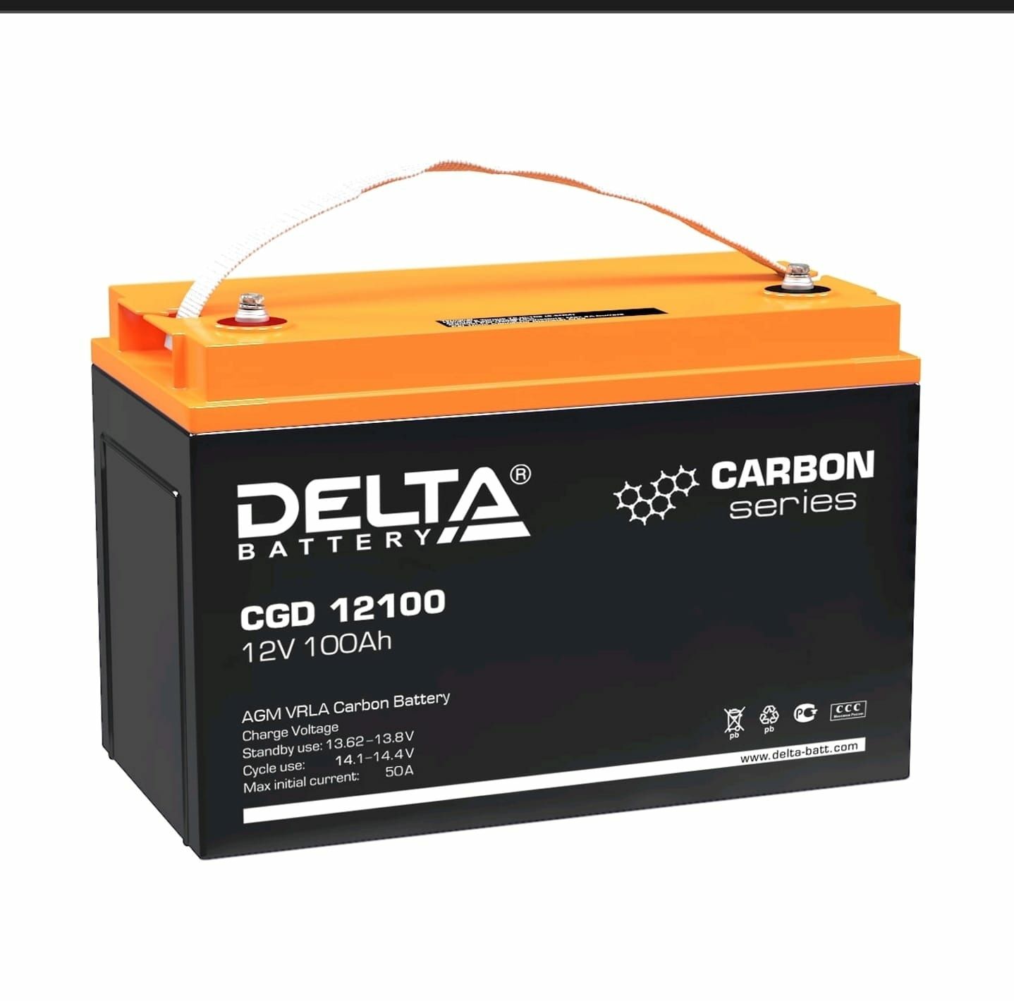 АКБ  DELTA CARBON=12-55А=12-100А=12-200А=.Срок службы 15 лет.