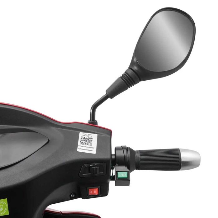 Tricicletă Electrică rosie, Fără Permis, Motor 1000W (max. 2500W)