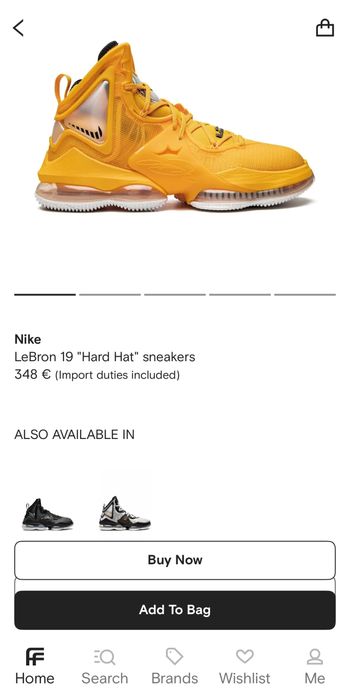 Adidasi pt Basketball Nike LeBron 19 Hard Hat, masura 42