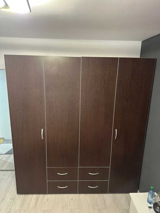 Mobila dormitor - dressing + pat + noptiera