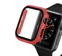 Husa Carcasa Safe Case Bumper Geam Plexiglass Ceas Apple Watch