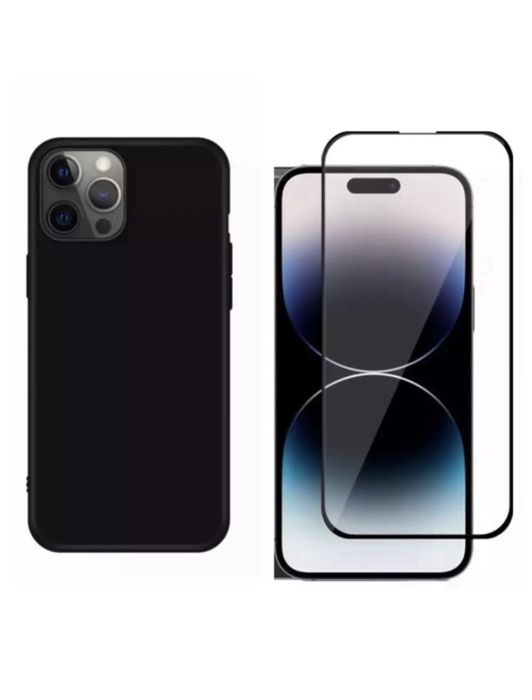 iPHONE 14/15/16e/17/PRO/MAX/PLUS/AIR Husa Alcantara + Folie Sticla HD